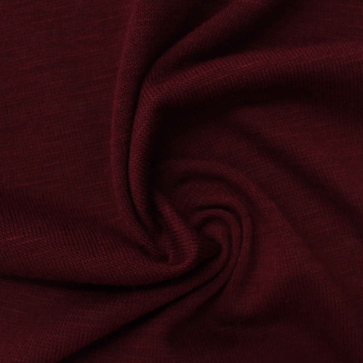 Dark Red Heathered-Marl Chunky Knit, Poly-Cotton
