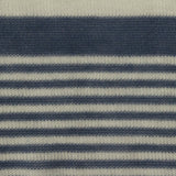 Blue Horizontal-Stripe Chunky Knit, Poly-Viscose
