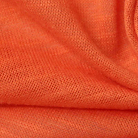 Orange Marl Chunky Knit, Poly-Viscose, 178 gsm