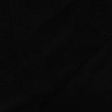 Brushed Viscose Stretch French Terry Fabric, 180 gsm, 180 cm — Black