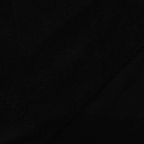 Brushed Viscose Stretch French Terry Fabric, 180 gsm, 180 cm — Black