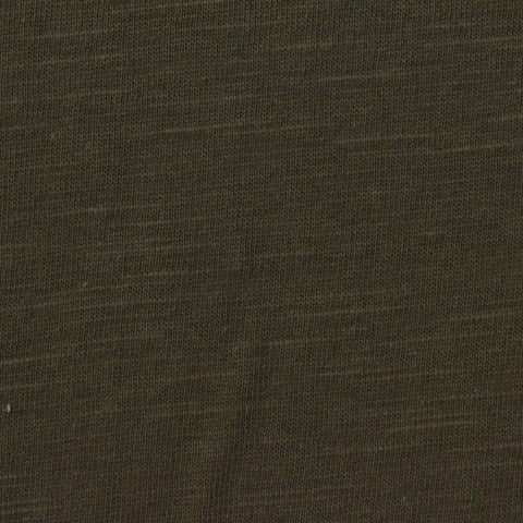 Dark Olive Heather Jersey Knit, Poly-Cotton