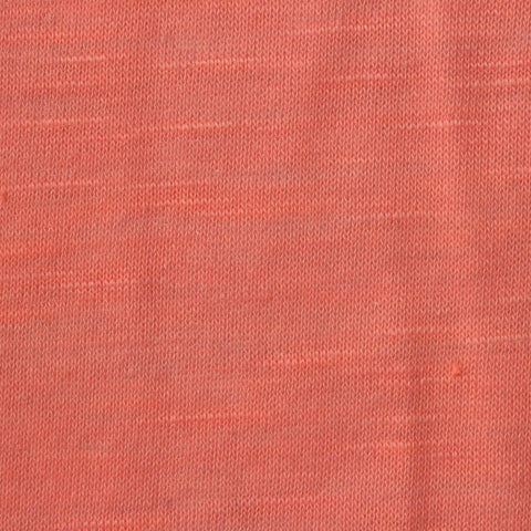 Coral Marl Jersey Knit, Poly-Cotton, 100 gsm