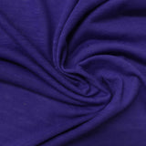 Slub Polyester Cotton Jersey Knit Fabric, 125 gsm, 180 cm — Purple