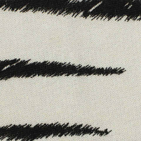 Black Zebra French Terry, Polyester