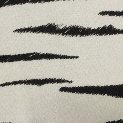 Black Zebra French Terry, Polyester