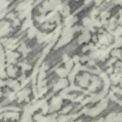 Dark Grey Floral Jacquard, Polyester, 180 gsm
