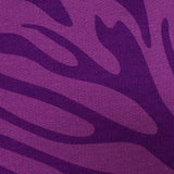 Purple Zebra French Terry, Poly-Cotton — texture