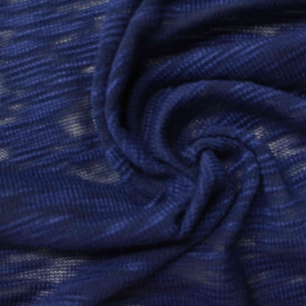 Dark Blue Marl Chunky Knit, 222 gsm