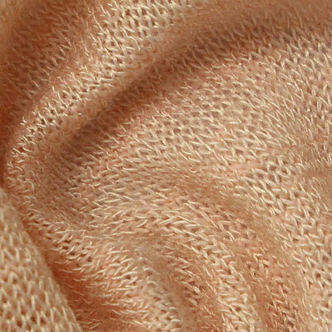 Light Peach Marl Chunky Knit, Poly-Viscose
