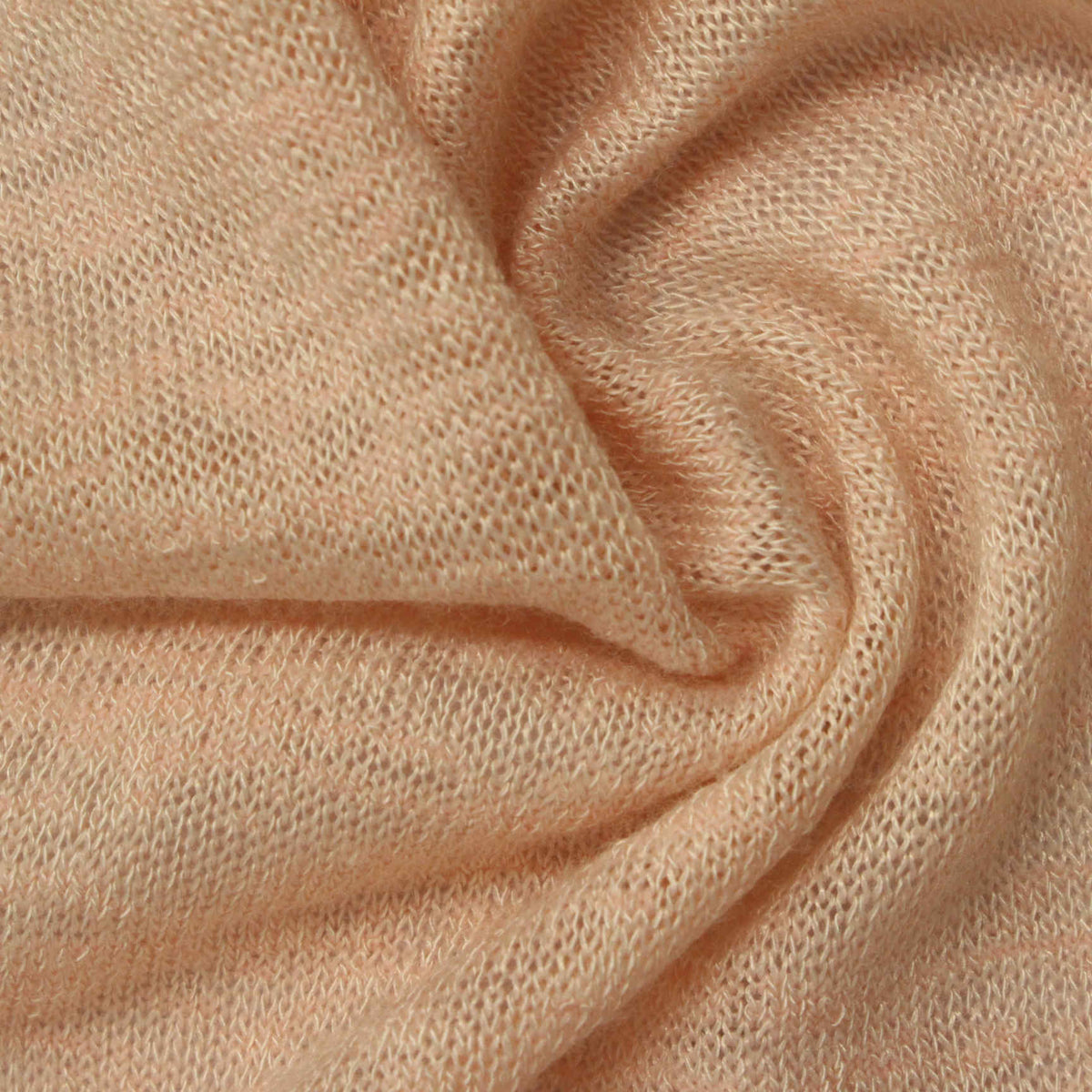 Light Peach Marl Chunky Knit, Poly-Viscose