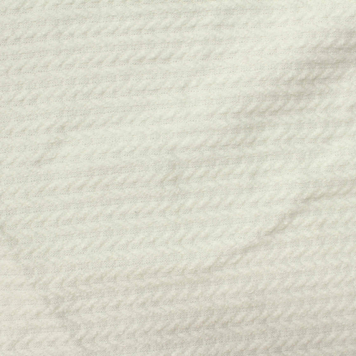 White Tone-on-Tone Chevron Jacquard, Viscose-Nylon