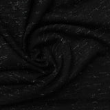 Black Marl Jersey Knit, Polyester