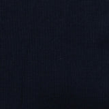 Polyester Cotton Stretch Rib Knit Fabric, 284 gsm — Navy