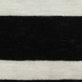 Black Horizontal-Stripe Jersey Knit, Viscose — texture