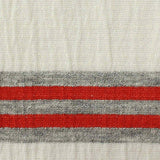 White Horizontal-Stripe Jersey Knit, Poly-Viscose — texture