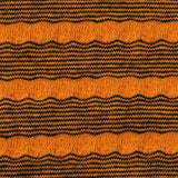Orange Horizontal-Stripe Jersey Knit, Cotton-Poly — texture