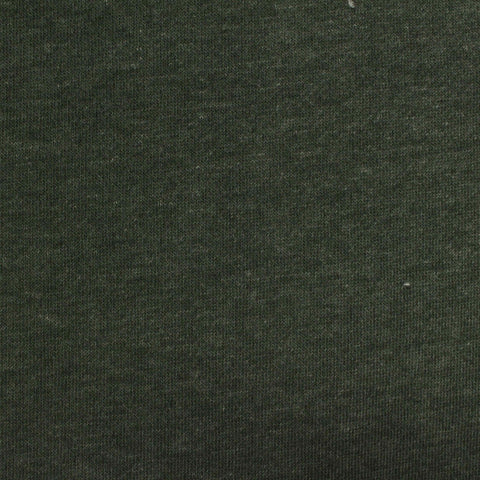 Dark Green Marl French Terry, Cotton-Poly, 273 gsm