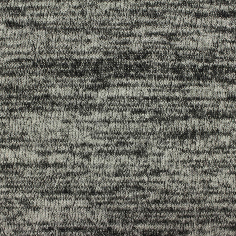 Black Marl Chunky Knit, Viscose-Poly, 218 gsm