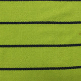 Lime Horizontal-Stripe Jersey Knit, Viscose