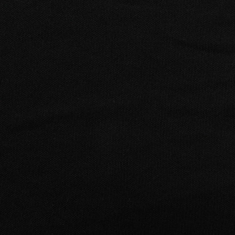 Polyester Stretch French Terry Fabric, 187 gsm, 165 cm — Black