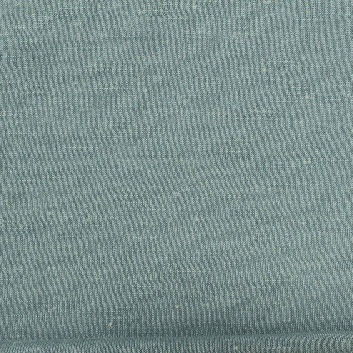 Blue-Green Marl Jersey Knit, Poly-Cotton