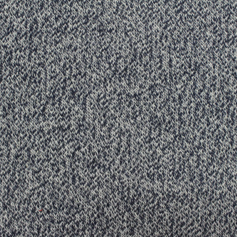 Dark Blue Marl French Terry, Poly-Cotton, 292 gsm