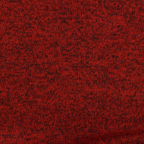 Red Marl Chunky Knit, Viscose-Poly, 201 gsm