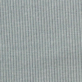 Polyester Cotton Stretch Rib Knit Fabric, 337 gsm, 115 cm — Blue — texture