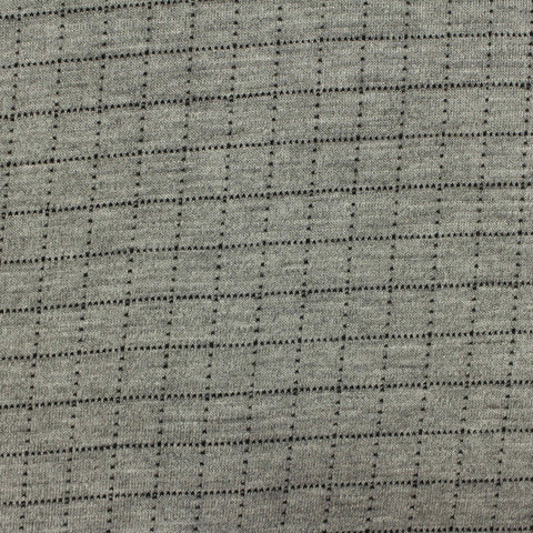 Black Check Interlock Knit