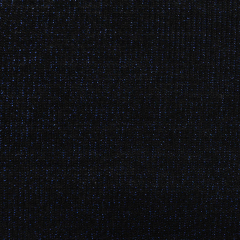 Black Marl Rib Knit, Viscose-Poly, 136 gsm
