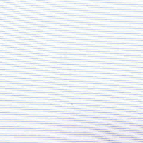 Light Blue Horizontal-Stripe Knit, Polyester, 298 gsm