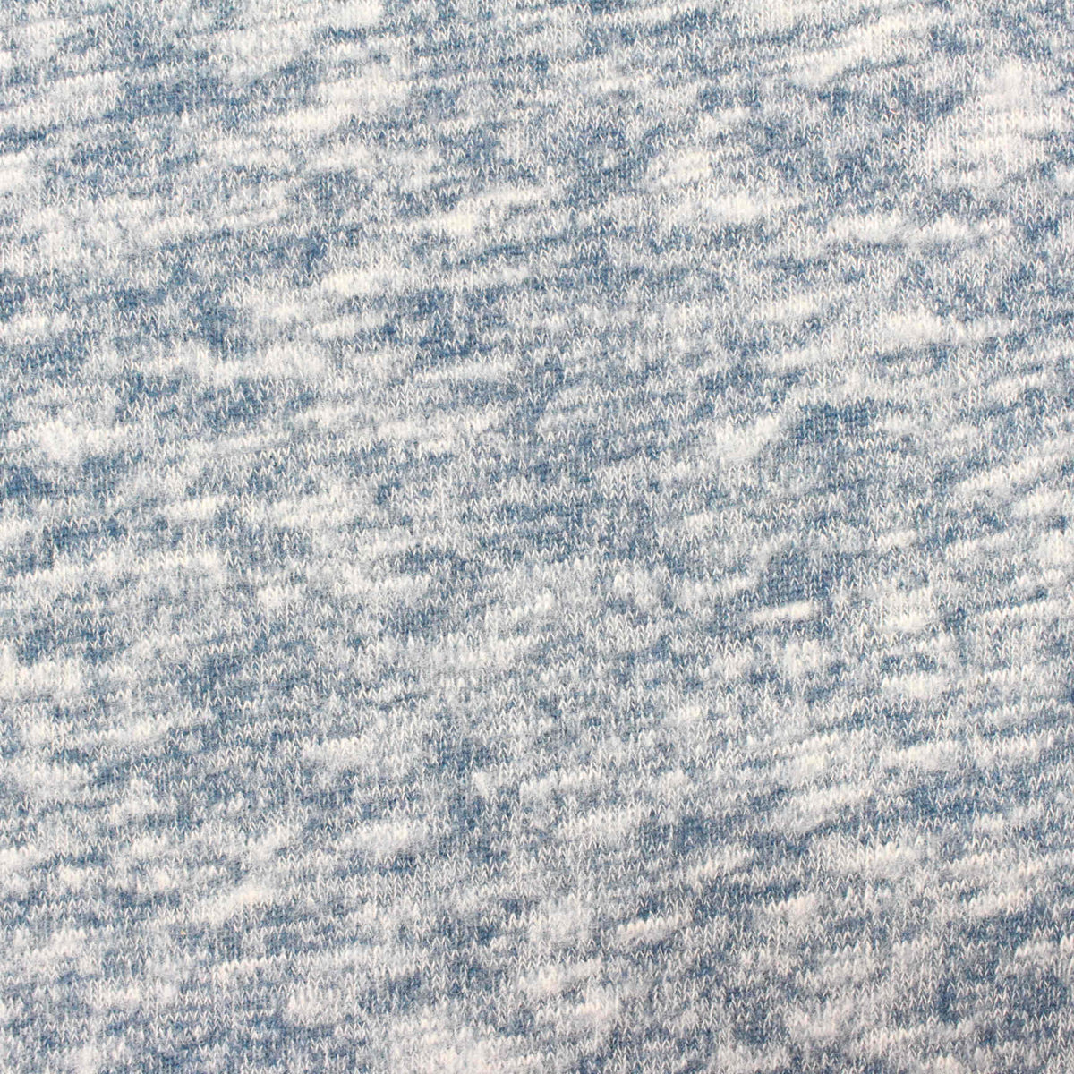 Light Blue Marl Chunky Knit, Viscose-Poly, 158 gsm