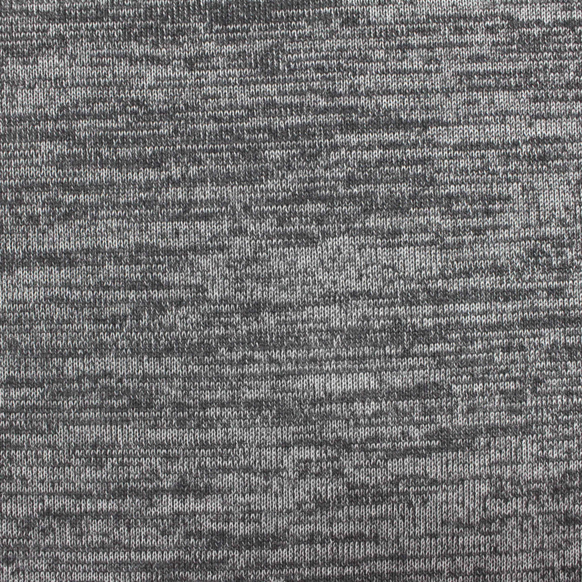 Dark Grey Heather Chunky Knit, Poly-Viscose, 201 gsm