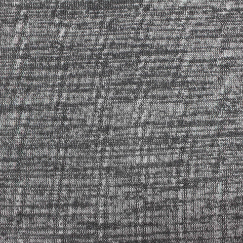 Dark Grey Heather Chunky Knit, Poly-Viscose, 201 gsm