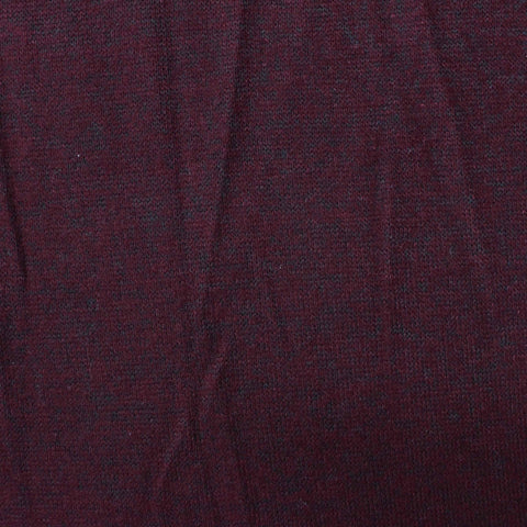 Dark Red Marl Chunky Knit, Viscose-Poly, 201 gsm