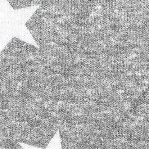 White Stars Jersey Knit, Poly-Cotton