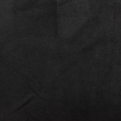 Polyester Stretch Faux Suede Fabric, 226 gsm, 150 cm — Black
