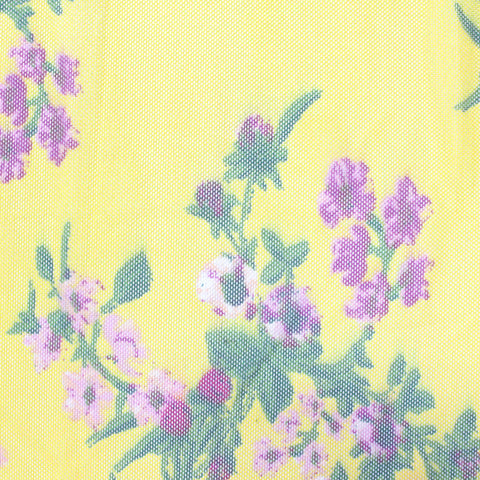 Purple Floral Mesh, Polyester