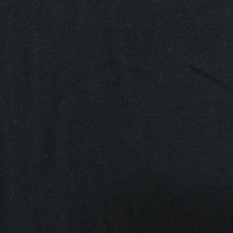 Cotton Stretch Jersey Knit Fabric, 178 gsm, 160 cm — Black