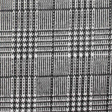 Black Plaid Knit, Polyester — texture
