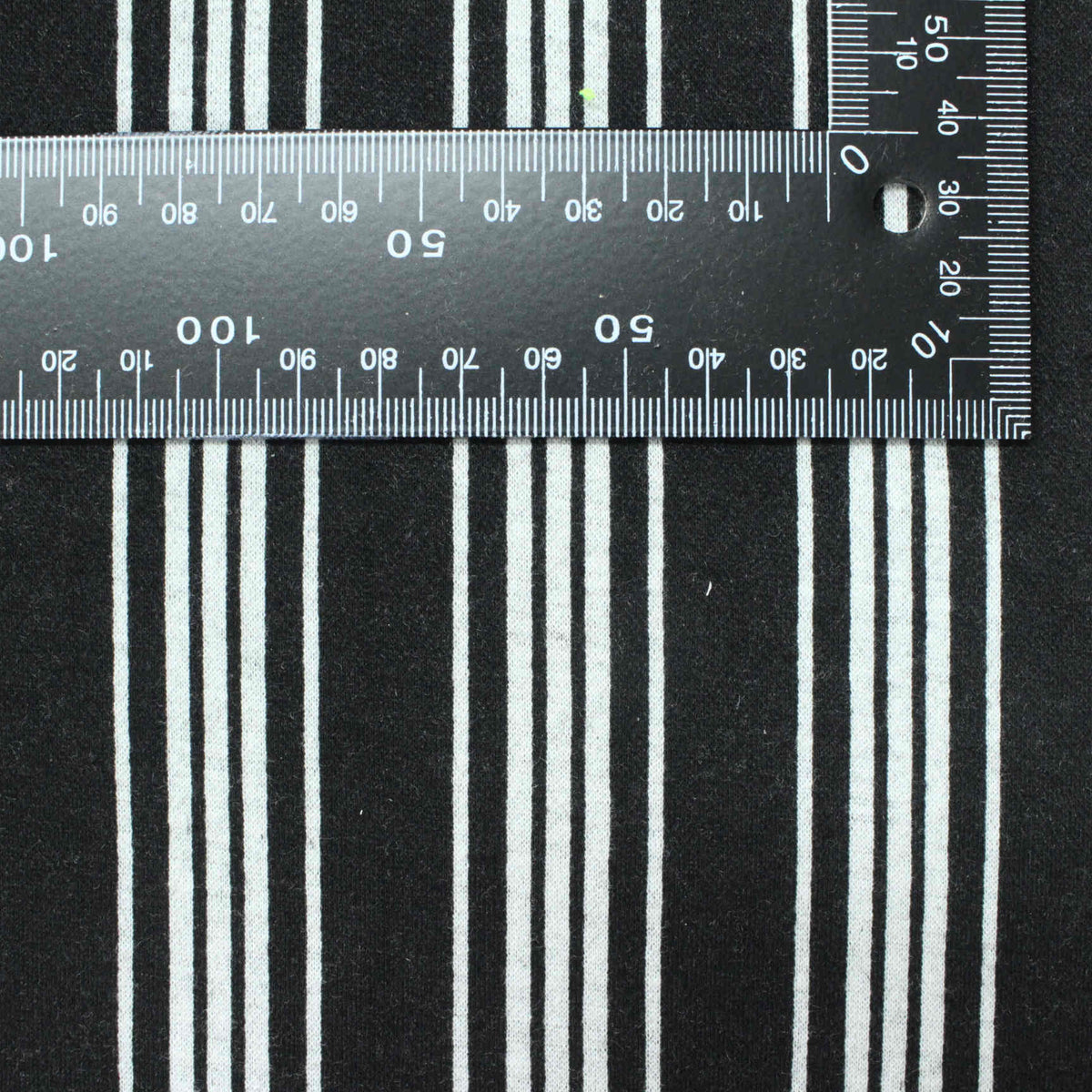 Black Vertical-Stripe Jacquard, Polyester, 368 gsm