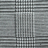Black Plaid Knit, Polyester — texture