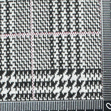 Black Plaid Jacquard, Polyester — texture