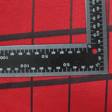 Red Grid Jacquard, Polyester