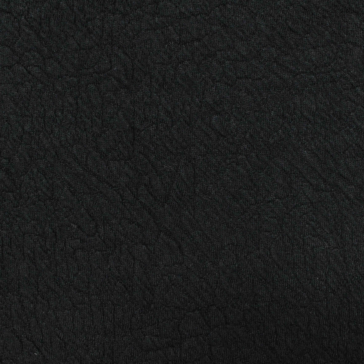Black Tone-on-Tone Interlock Knit, Polyester
