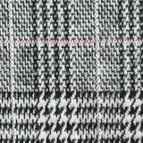 Black Plaid Knit, Poly-Viscose — texture