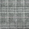 Black Plaid Knit, Poly-Viscose, 280 gsm