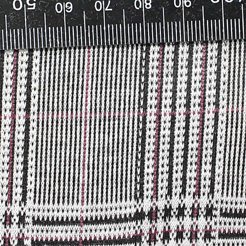 Black Plaid Jacquard, Polyester, 292 gsm