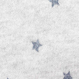 Grey Stars Chunky Knit, Viscose-Poly — texture